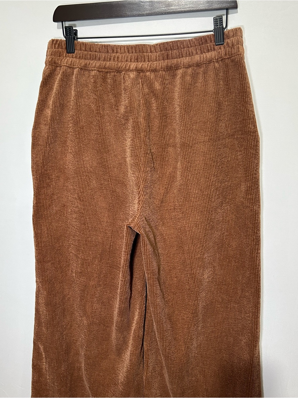 T Tahari Camel-Brown Wide-Leg Corduroy Pants Size 10 - Picture 8 of 15